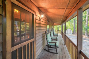 Private Ellijay Cabin with Deck, Fire Pit and Amenities